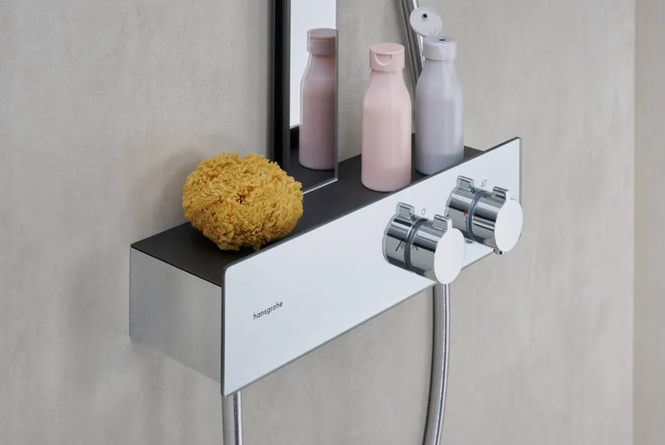 Душова система Rainfinity Showerpipe 250 1jet EcoSmart з термостатом ShowerTablet 350, Chrome (28742000) — фото 4