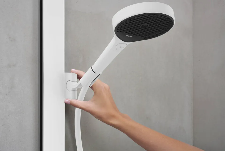 Душова система Rainfinity Showerpipe 250 1jet EcoSmart з термостатом ShowerTablet 350, Matt White (28742700) — фото 2