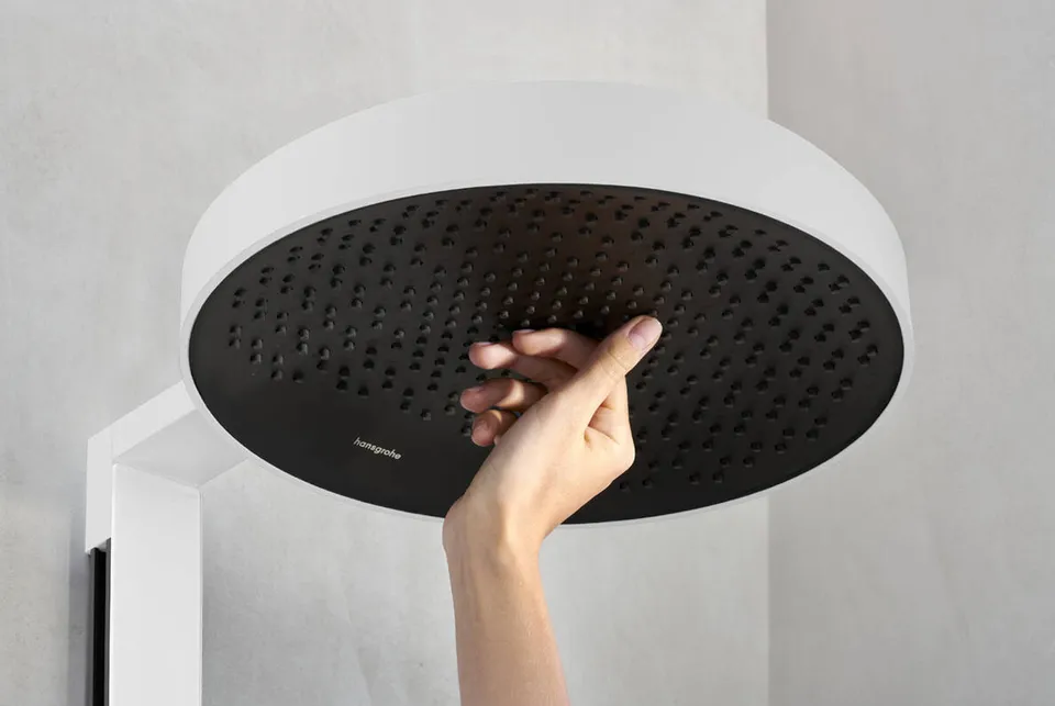 Душова система Rainfinity Showerpipe 360 1jet з термостатом ShowerTablet 350, Matt White (26853700) — фото 5