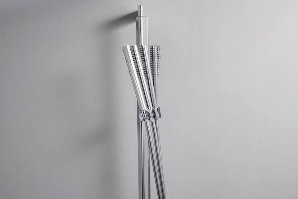 Душова штанга Unica S Puro 90 см зі шлангом 160 см, Chrome (24405000) — фото 2