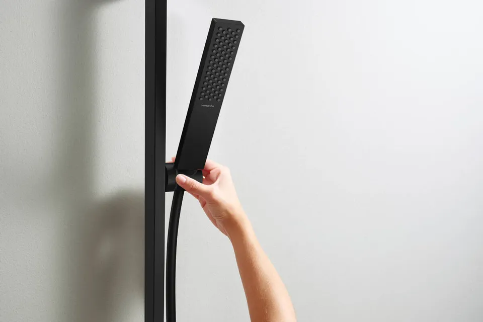 Душовий набір Pulsify E 100 1jet EcoSmart+ 90 см, Matt Black (24381670) — фото 2