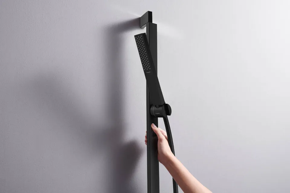 Душовий набір Pulsify E 100 1jet EcoSmart+ 90 см, Matt Black (24381670) — фото 3