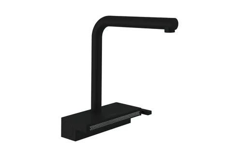 Змішувач Aquno Select M81 250 2jet кухонний з витяжним виливом (73836670), Black Matt
