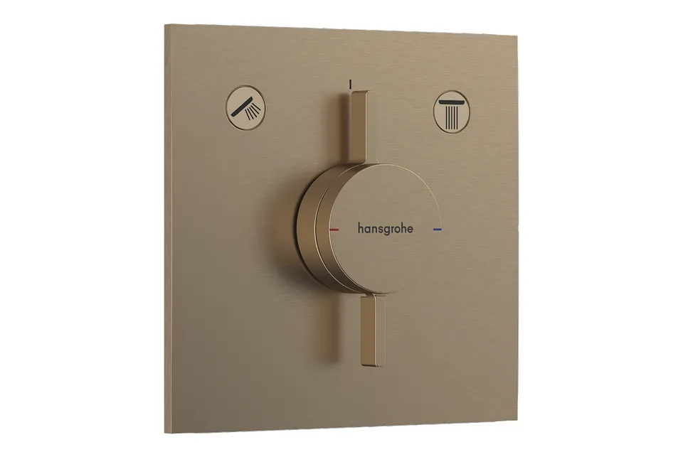 Змішувач прихованого монтажу DuoTurn E на 2 функції, Brushed Bronze (75417140)