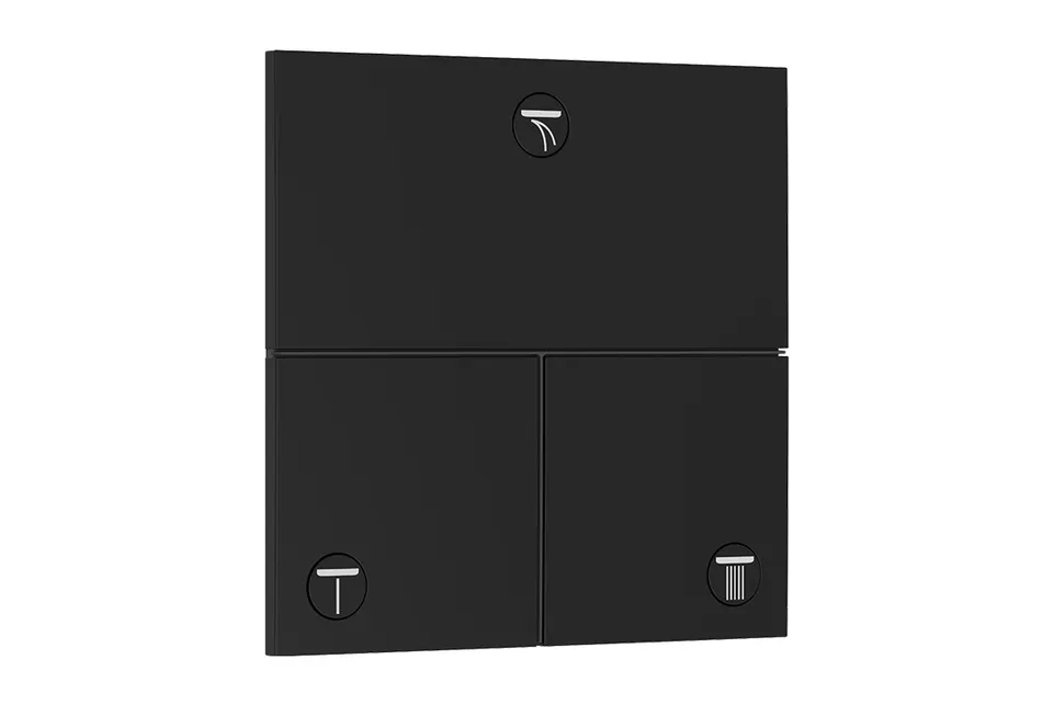 Перемикач ShowerSelect Comfort E на 3 функції, Matt Black (15573670)