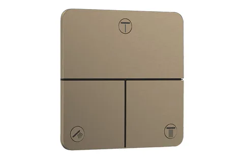 Перемикач ShowerSelect Comfort Q на 3 функції, Brushed Bronze (15587140)