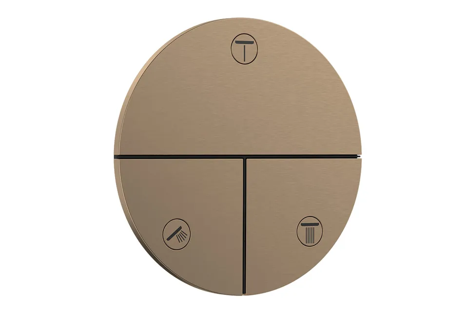Перемикач ShowerSelect Comfort S на 3 функції, Brushed Bronze (15558140)