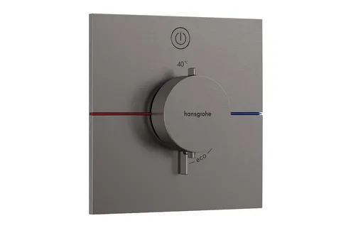 Термостат прихованого монтажу ShowerSelect Comfort E на 1 функцію, Brushed Black Chrome (15571340)