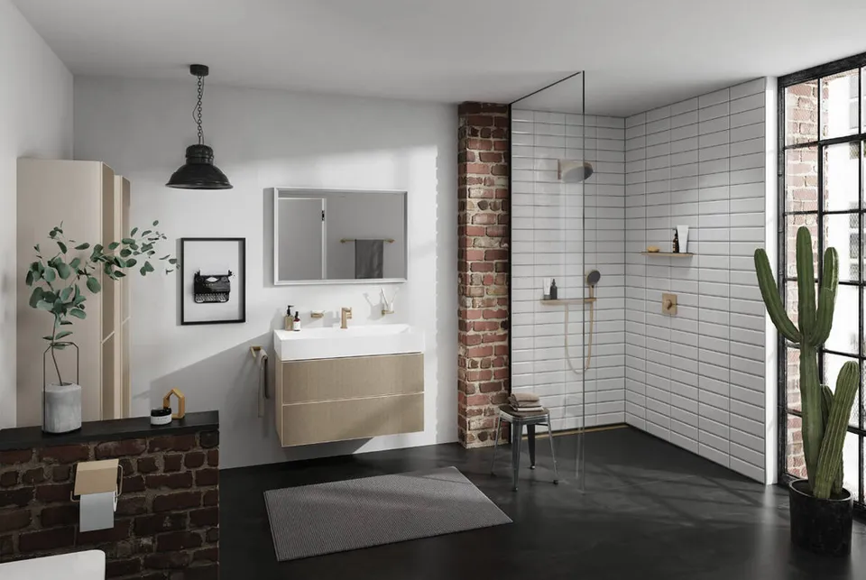Термостат прихованого монтажу ShowerSelect Comfort E на 2 функції, Brushed Bronze (15572140) — фото 2