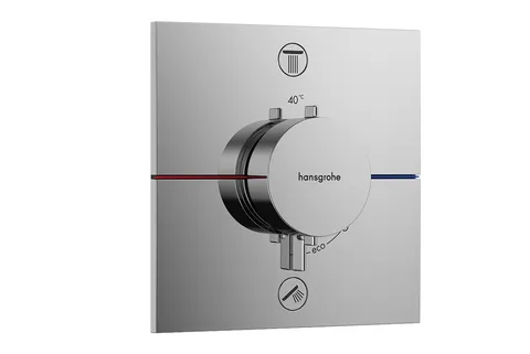 Термостат прихованого монтажу ShowerSelect Comfort E на 2 функції, Chrome (15572000)