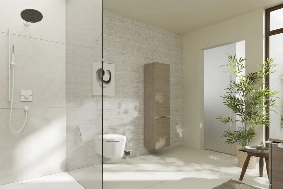 Термостат прихованого монтажу ShowerSelect Comfort E на 2 функції, Matt White (15572700) — фото 3