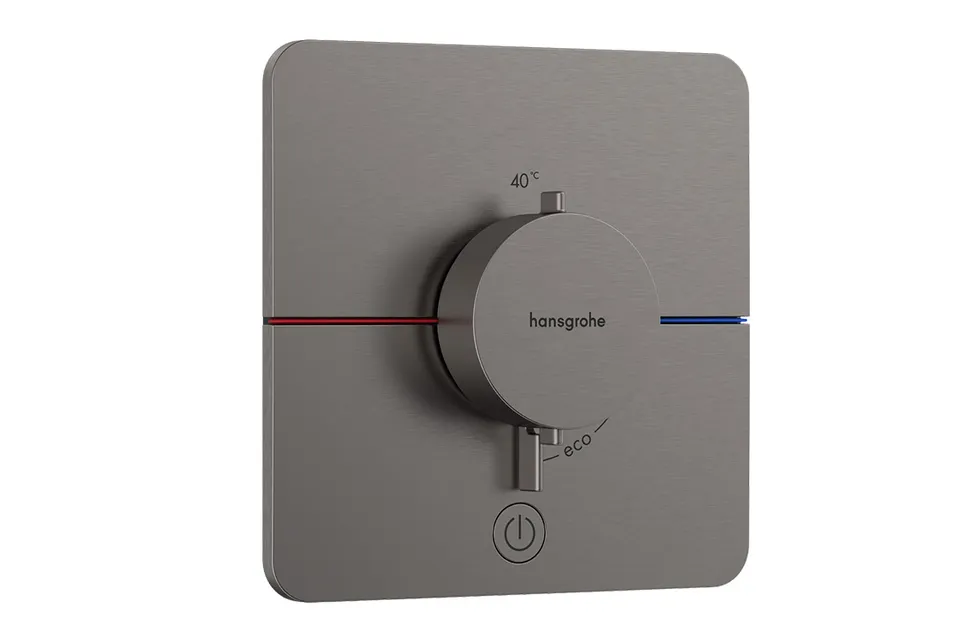 Термостат прихованого монтажу ShowerSelect Comfort Q HighFlow на 1 функцію, Brushed Black Chrome (15589340)