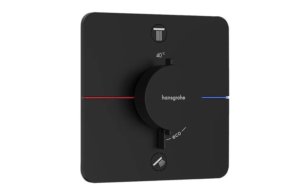Термостат прихованого монтажу ShowerSelect Comfort Q на 2 функції, Matt Black (15583670)