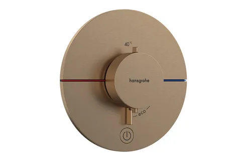 Термостат прихованого монтажу ShowerSelect Comfort S HighFlow на 1 функцію, Brushed Bronze (15562140)