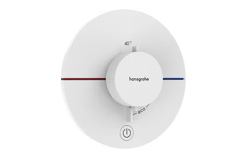 Термостат прихованого монтажу ShowerSelect Comfort S HighFlow на 1 функцію, Matt White (15562700)