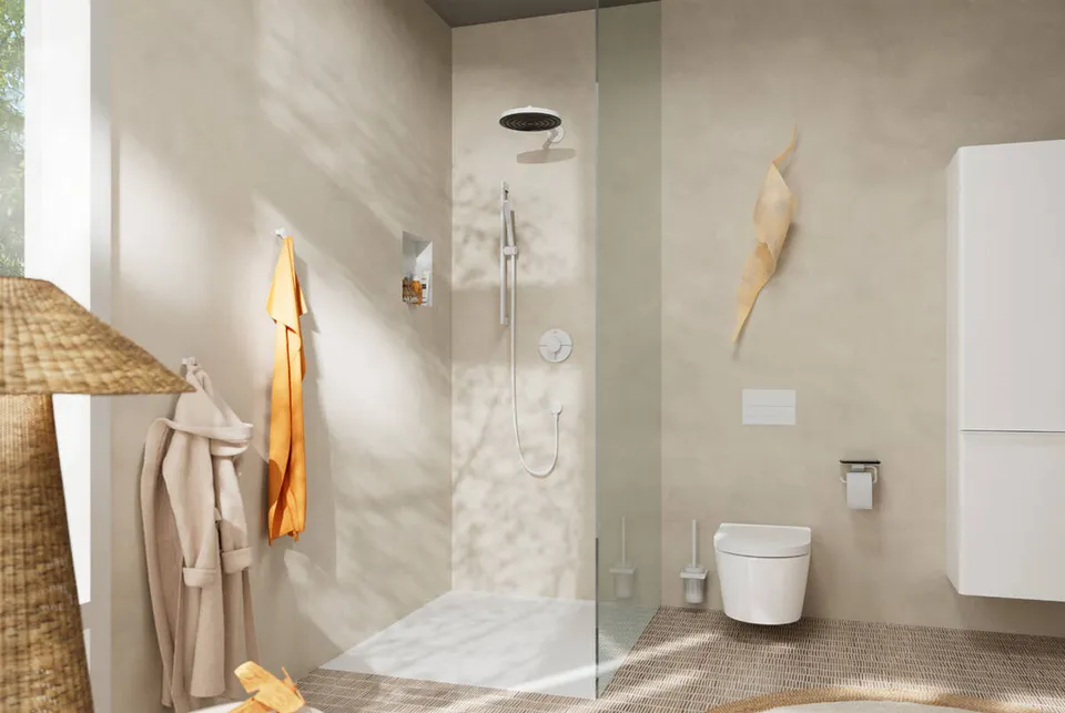 Термостат прихованого монтажу ShowerSelect Comfort S на 2 функції, Matt White (15554700) — фото 3