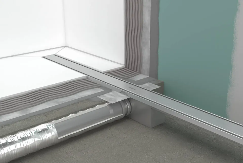 Трап для душу "RainDrain Compact Flat" 800 мм, Brushed Stainless Steel (56166800) — фото 3
