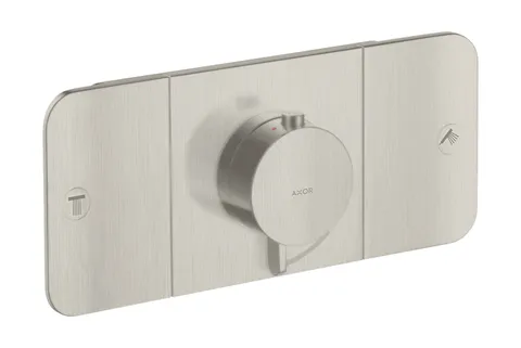 Термостат для 2-х споживачів Axor One, Stainless Steel Optic 45712800