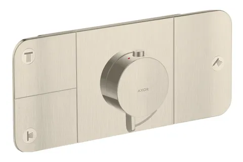 Термостат для 3-х споживачів Axor One, Brushed Nickel 45713820