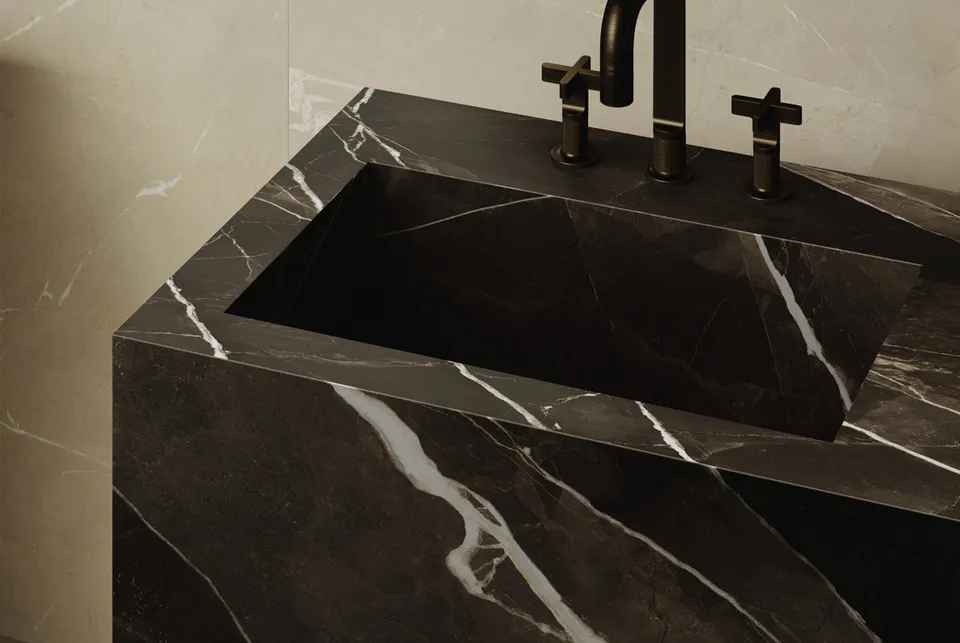 MEMT GRANDE MARBLE LOOK CALACATTA BLACK RET 120х120 (плитка для підлоги і стін) — фото 2