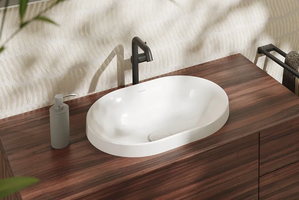 Умивальник Xuniva U SmartClean врізний на стільницю, 550х400 мм, White (61062450) — фото 2