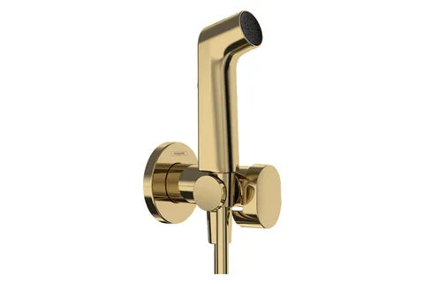 Комплект гігієнічного душу S EcoSmart+ на змішану воду, Polished Gold Optic (29232990)