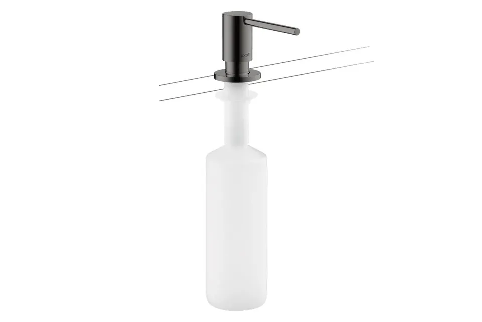 Дозатор кухонний AXOR Uno для миючого засобу 500 ml врізний, Polished Black Chrome (42818330)
