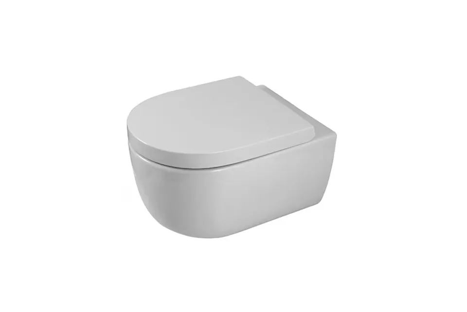ACRO COMPACT, Унітаз підвісний 49 см, Rimless з кріпленням, white (100370309)