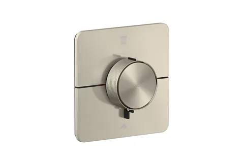 Термостат прихованого монтажу AXOR ShowerSelect ID Softsquare на 2 функції, Brushed Nickel (36754820)