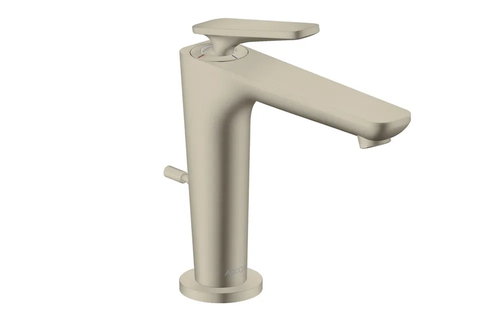 Змішувач Axor Citterio C 125 CoolStart для умивальника з донним клапаном pop-up, Brushed Nickel (49030820)