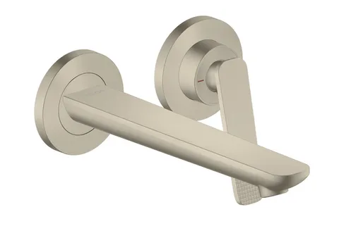 Змішувач Axor Citterio C 195 Cubic cut для умивальника зі стіни, Brushed Nickel (49111820)
