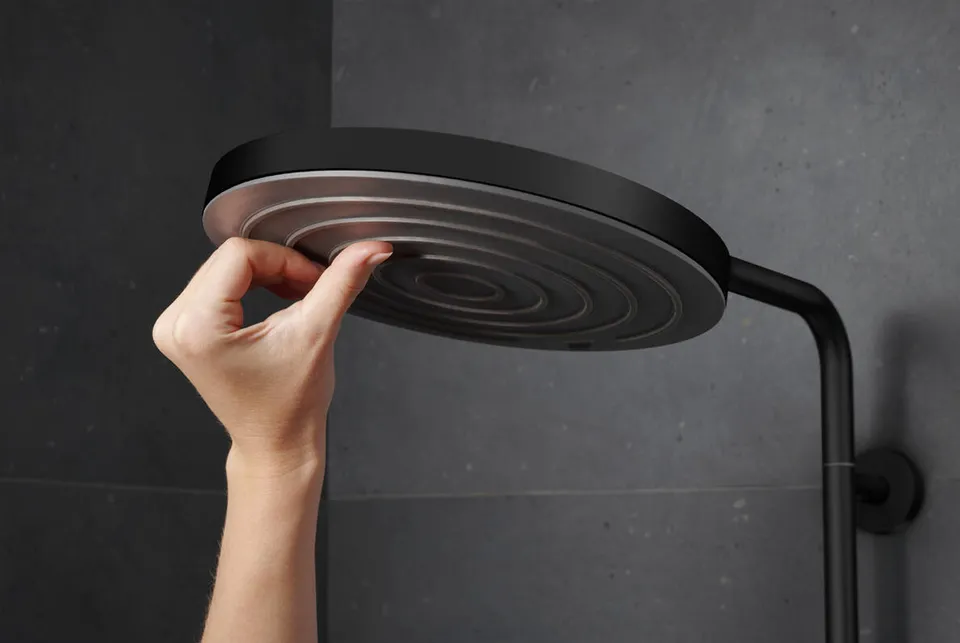 Душова система Pulsify S Puro Showerpipe 260 1jet EcoSmart з Ecostat Fine, Matt Black (24223670) — фото 6
