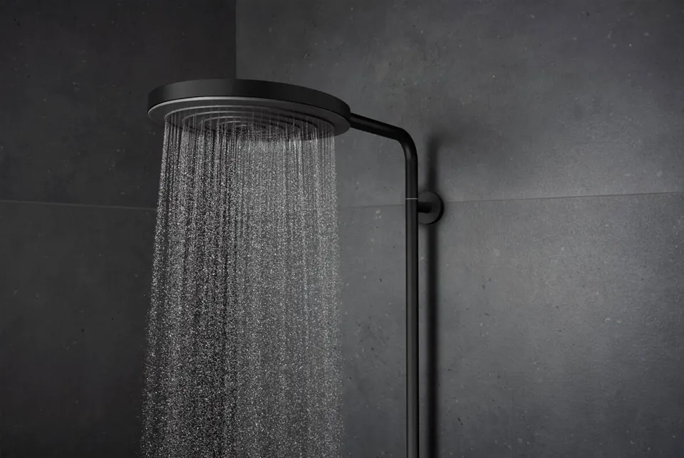 Душова система Pulsify S Puro Showerpipe 260 1jet EcoSmart з Ecostat Fine, Matt Black (24237670) — фото 4