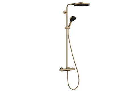 Душова система Pulsify S Puro Showerpipe 260 1jet EcoSmart з Ecostat Fine, Brushed Bronze (24237140)