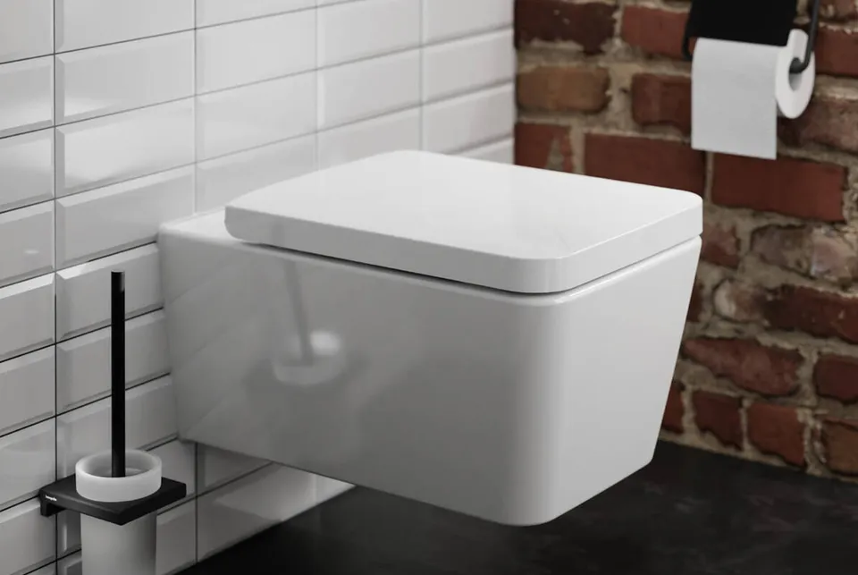 Унітаз підвісний EluPura Q 540 мм AquaFall Flush 60194450 + сидіння soft close 60150450 — фото 3