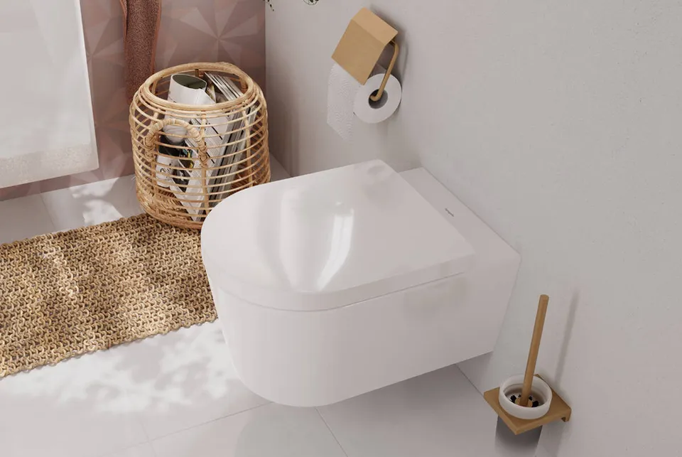 Унітаз підвісний EluPura S 540 мм AquaFall Flush 60193450 + сидіння soft close 60148450 — фото 3