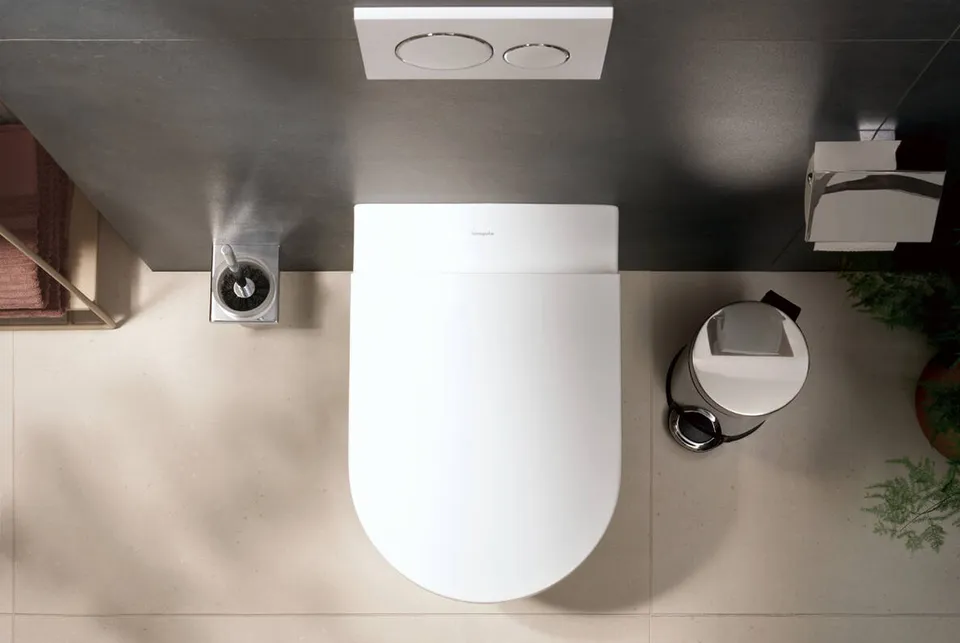 Унітаз підвісний EluPura S 540 мм AquaFall Flush 60193450 + сидіння soft close 60148450 — фото 4