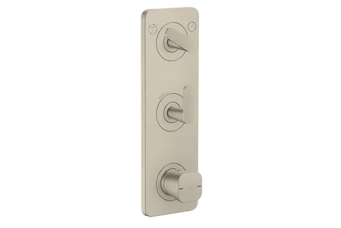 Термостат Axor Citterio C Cubic cut 380/120 для 2-х споживачів, Brushed Nickel (49701820)