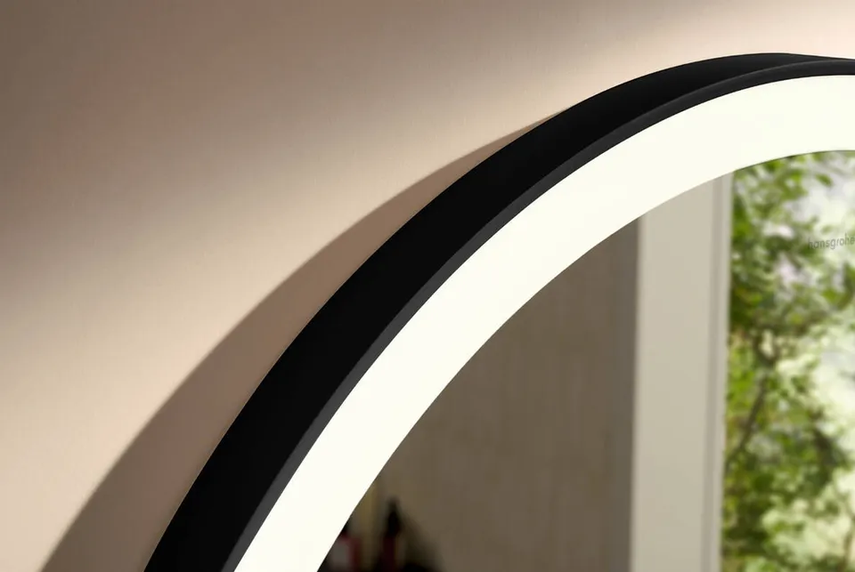 Xarita Lite S кругле дзеркало із LED підсвіткою по периметру 900/30, Matt Black (54967670) — фото 2