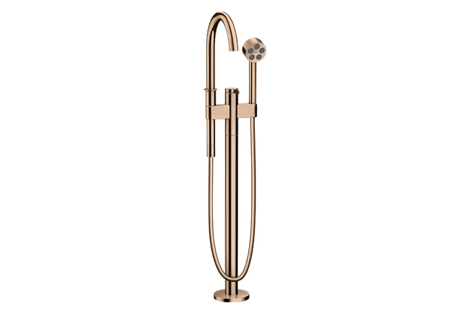 Змішувач AXOR One для ванни підлоговий, Polished Red Gold (48440300)