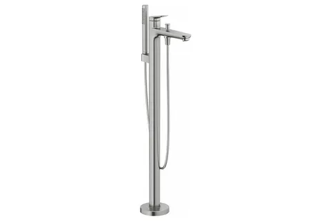 WAVE Окремостоячий підлоговий змішувач для ванни (WA5250000070) Stainless steel Brushed