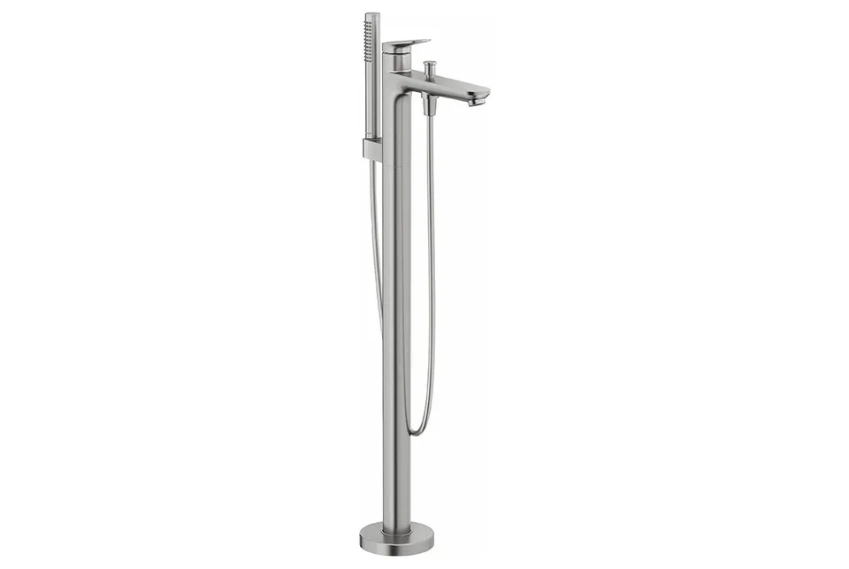 WAVE Окремостоячий підлоговий змішувач для ванни (WA5250000070) Stainless steel Brushed