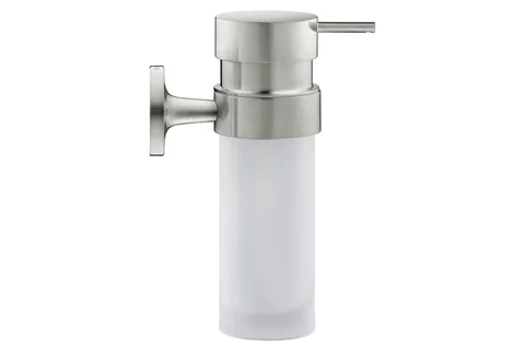 Дозатор для рідкого мила STARCK T підвісний Stainless steel Brushed, скло White Matt (0099357000)