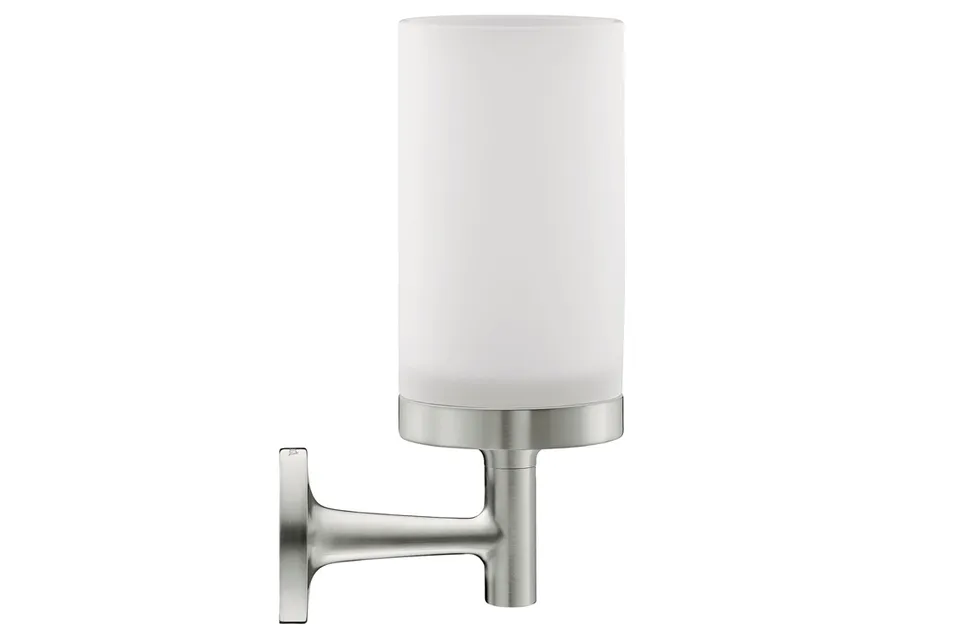 Стакан підвісний STARCK T Stainless steel Brushed, скло White Matt (0099317000)