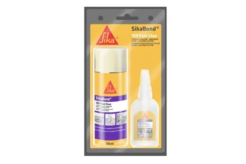 SikaBond-109 Fast Glue Універсальний миттєвий ціаноакрилатний клей 50г + 200мл
