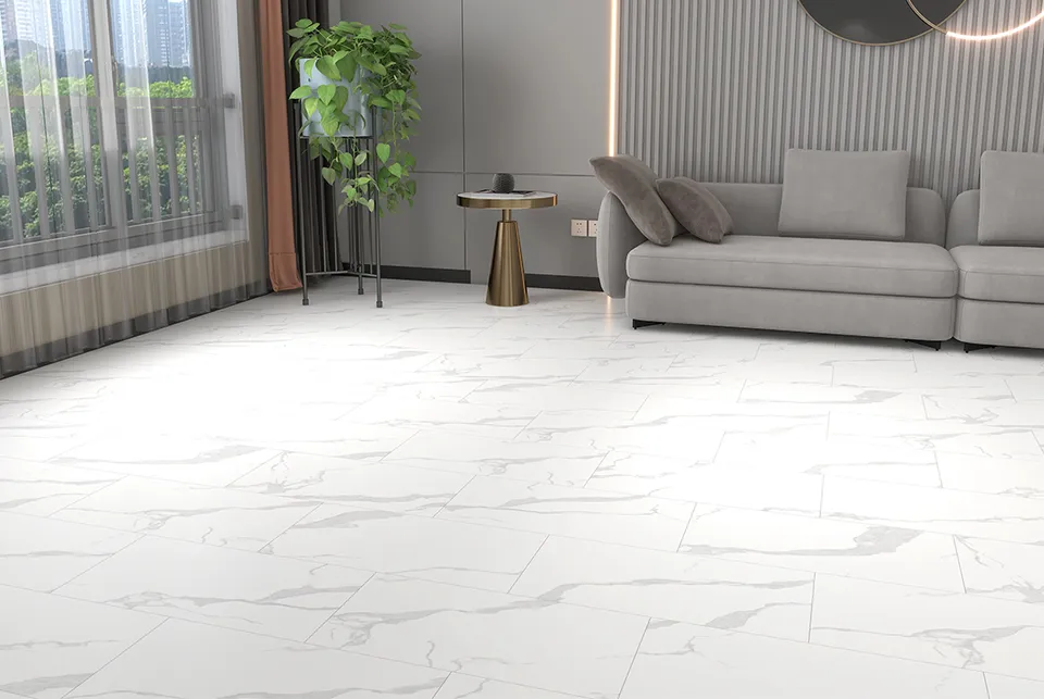 Вінілова підлога SPC Stone Calacatta light 91.5x46.5x0.6 см (5+1мм) BlissGround — фото 3