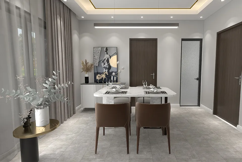 Вінілова підлога SPC Stone Concrete grey 91.5x46.5x0.6 см (5+1мм) BlissGround — фото 3