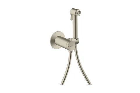 Комплект гігієнічного душу AXOR S на змішану воду Brushed Nickel (29242820)