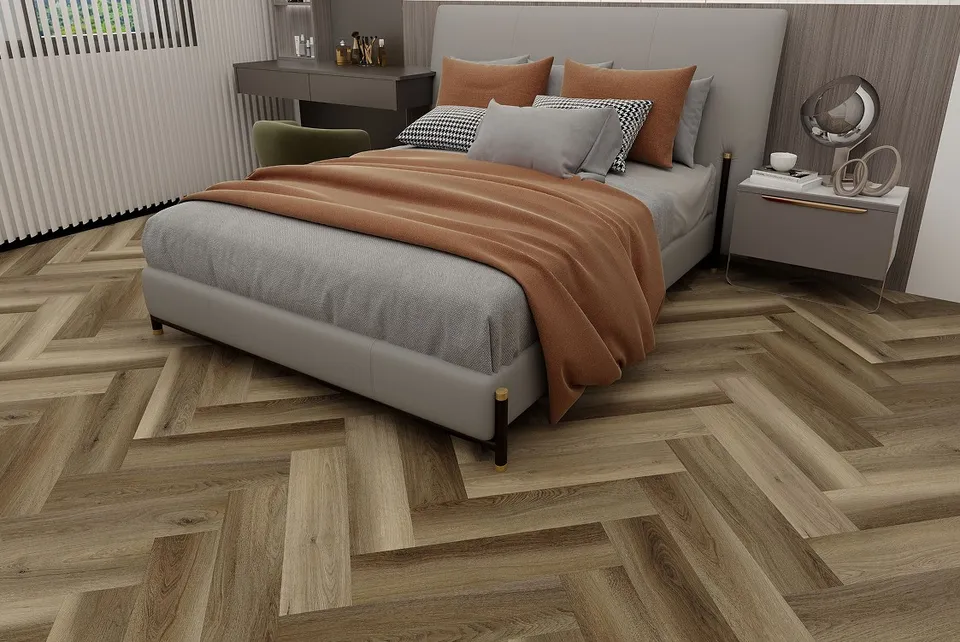 Вінілова підлога SPC Aruba Breeze Herringbone Line 60x12,5 (5/0.5mm+1mm) BlissGround — фото 3