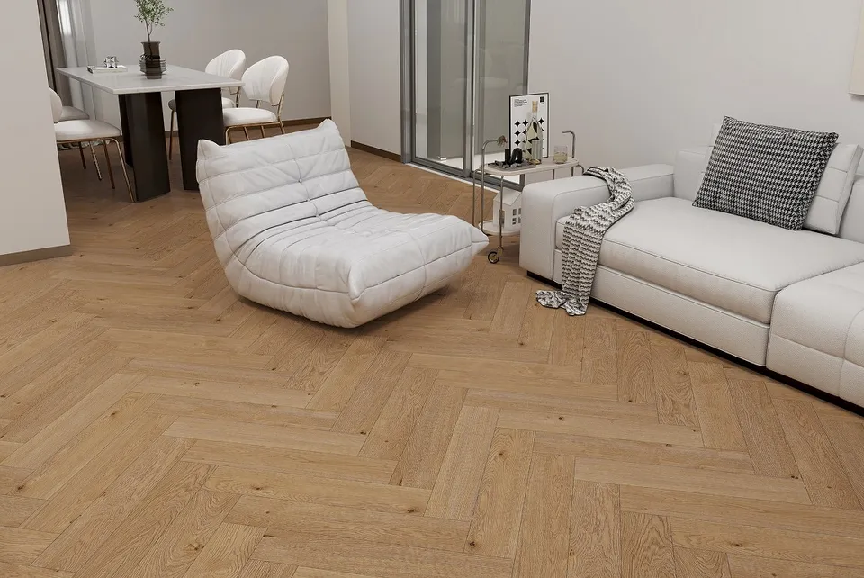 Вінілова підлога SPC Bora Bora Herringbone Line 60x12,5 (5/0.5mm+1mm) BlissGround — фото 3
